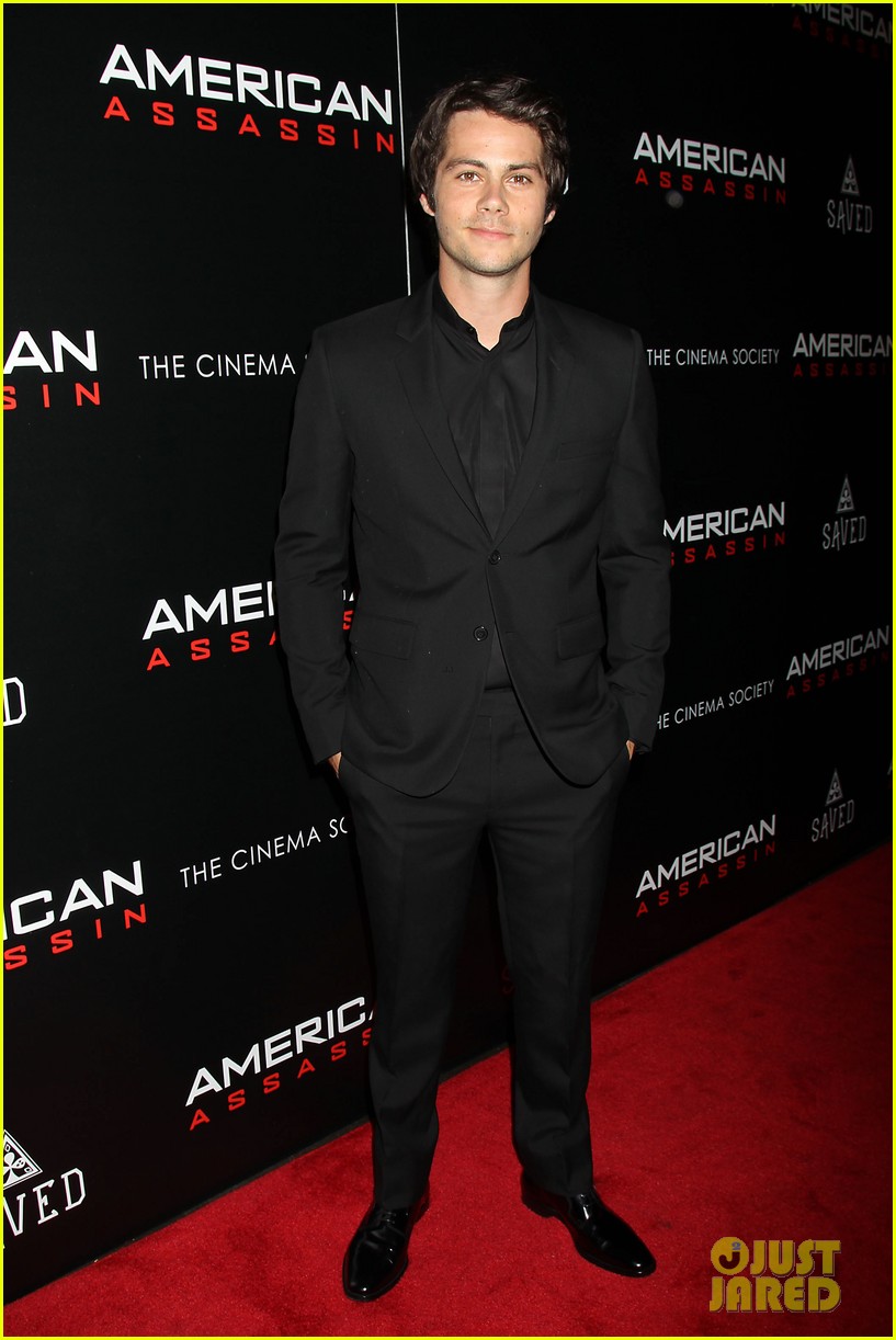 dylan obrien and taylor kitsch suit up for american assassin screening 13
