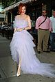 bella thorne wears flowing purple tulle gown to daily front row awards 01