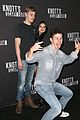 ariel winter and levi meaden get photobombed by nolan gould at knotts scary farm 01