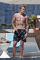 shirtless justin bieber puts toned abs on display in mexico 06