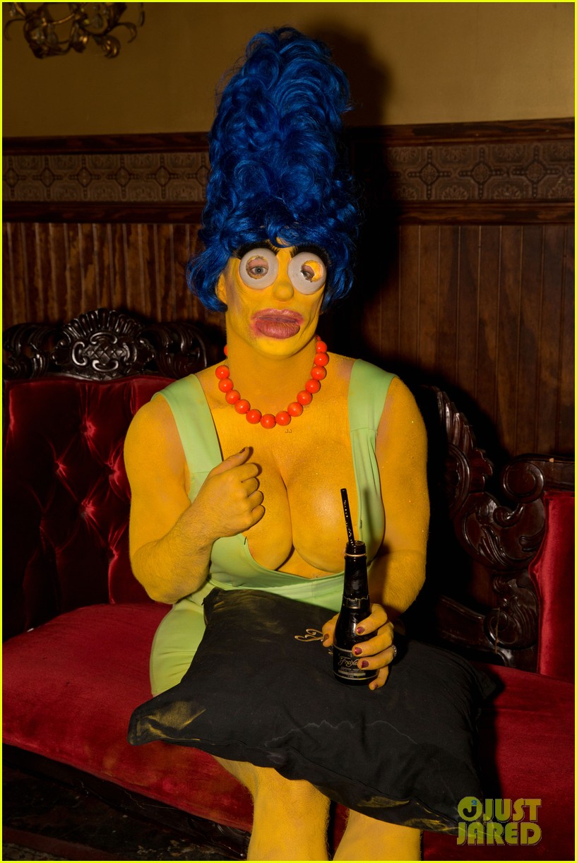 colton haynes channels marge simpson for halloween 04