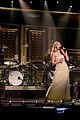 miley cyrus performs the climb on fallon as message of unity 04