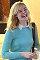 elle fanning shares a laugh on set of woody allen movie in nyc 04