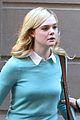 elle fanning shares a laugh on set of woody allen movie in nyc 07