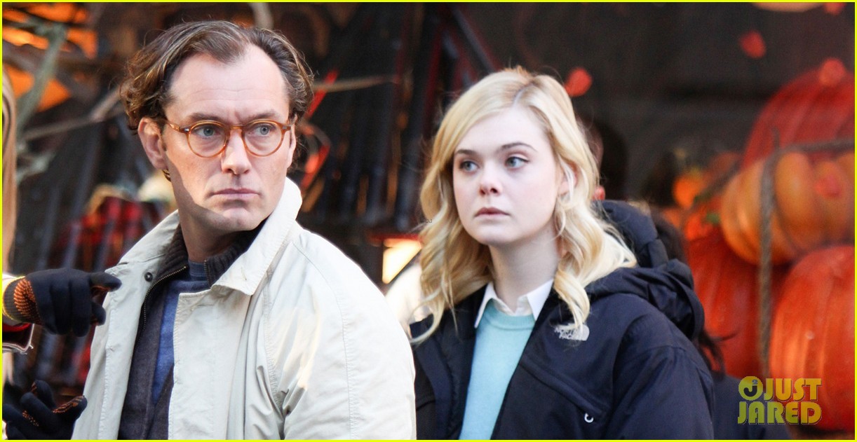 elle fanning jude law and rebecca hall film woody allen movie in nyc 01