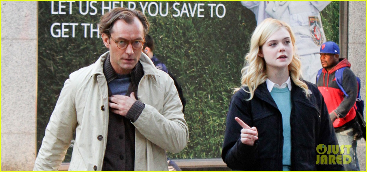 elle fanning jude law and rebecca hall film woody allen movie in nyc 09