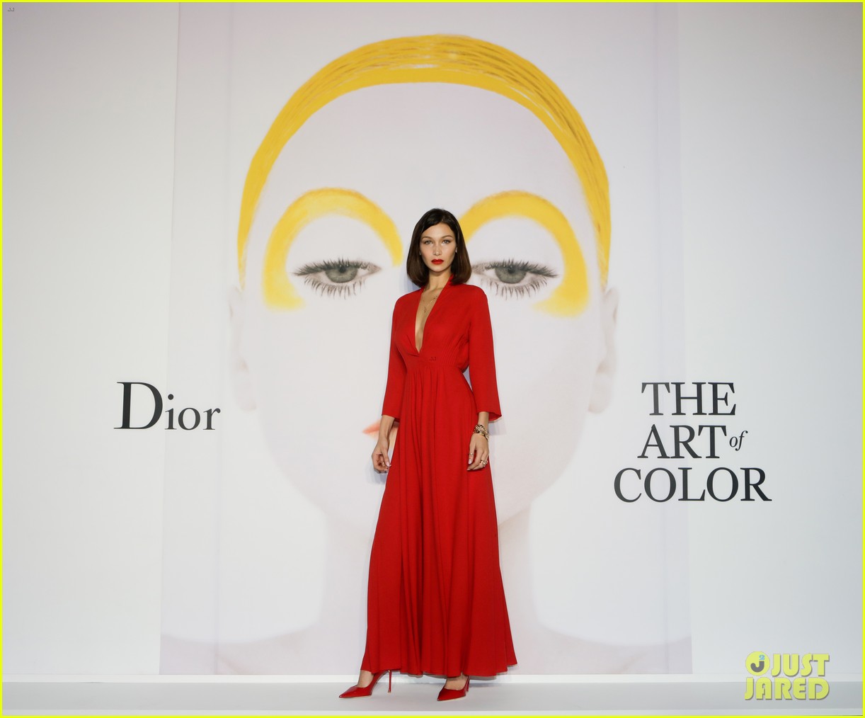 bella hadid is a vision in red at dior event in south korea 03