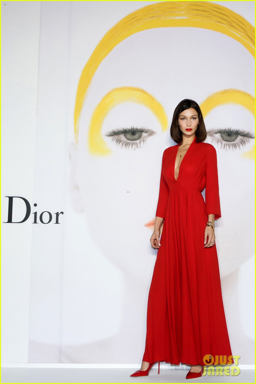 bella hadid is a vision in red at dior event in south korea 05