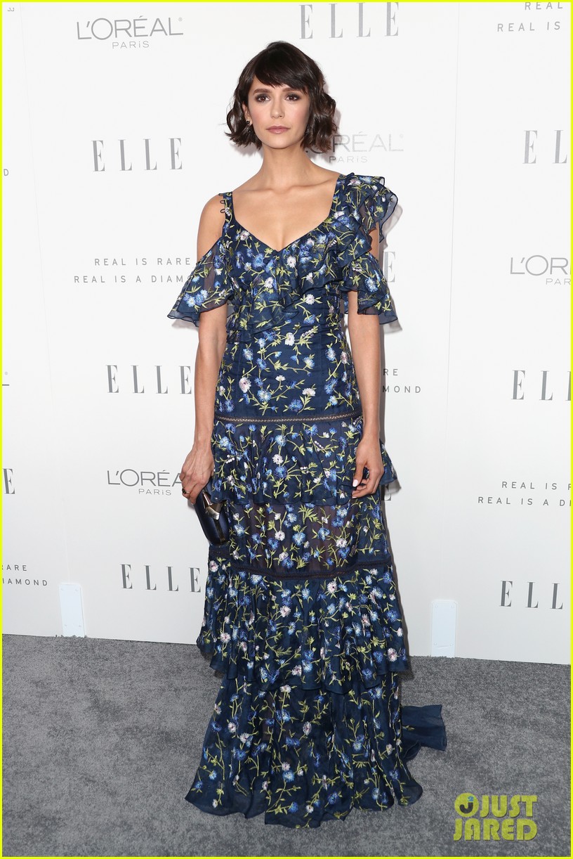 vanessa hudgens and nina dobrev are beauties in blue at elle women in hollywood event 08