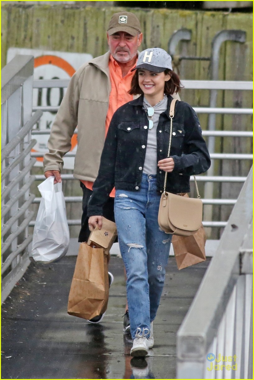 lucy hale dad visits vancouver 03