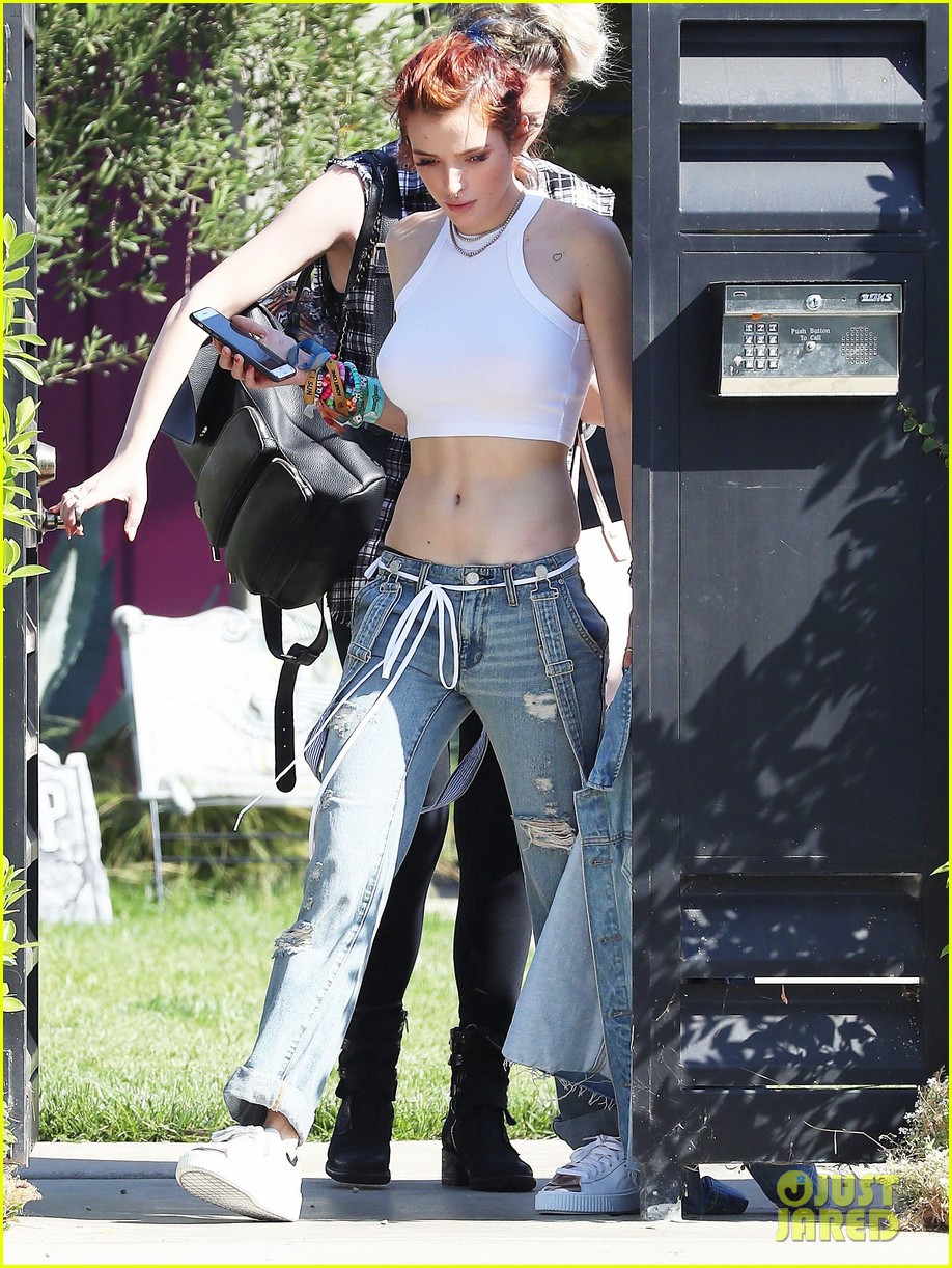 bella thorne busts a move with mod sun outside dance studio 07