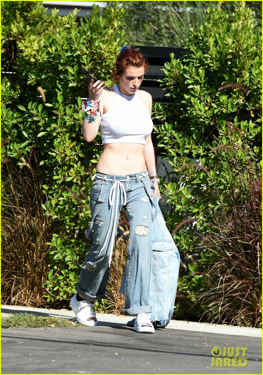 bella thorne busts a move with mod sun outside dance studio 11