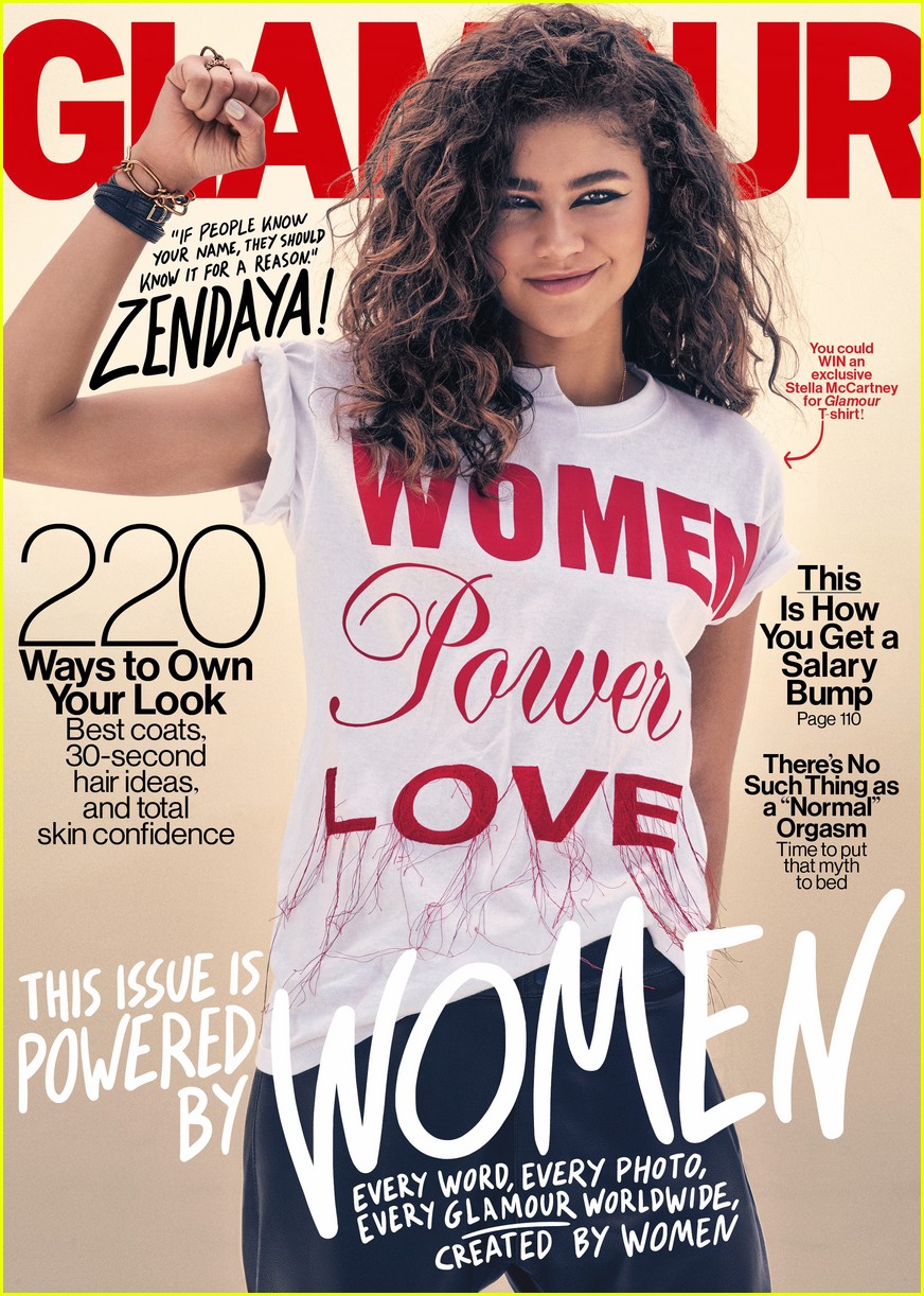 zendaya glamour magazine november 03