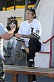 justin bieber works up a sweat at morning dance class 42