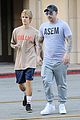 justin bieber works up a sweat at morning dance class 66