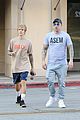 justin bieber works up a sweat at morning dance class 73