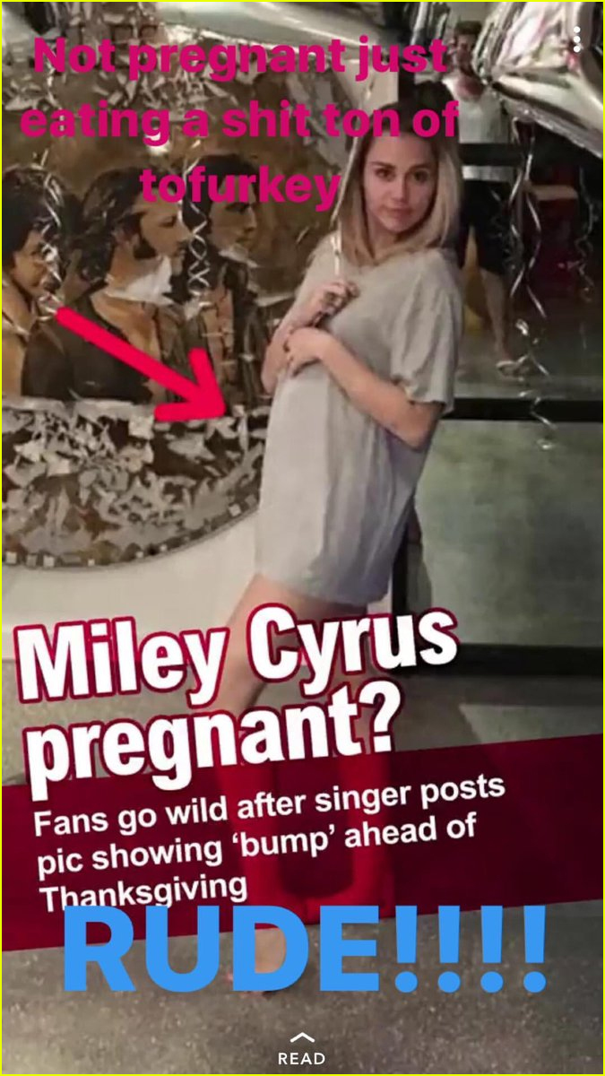 miley cyrus slams rude reports claiming shes pregnant