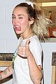 miley cyrus rocks unicorn t shirt and sweats for snl rehearsals 01