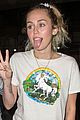 miley cyrus rocks unicorn t shirt and sweats for snl rehearsals 05