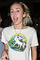 miley cyrus rocks unicorn t shirt and sweats for snl rehearsals 09