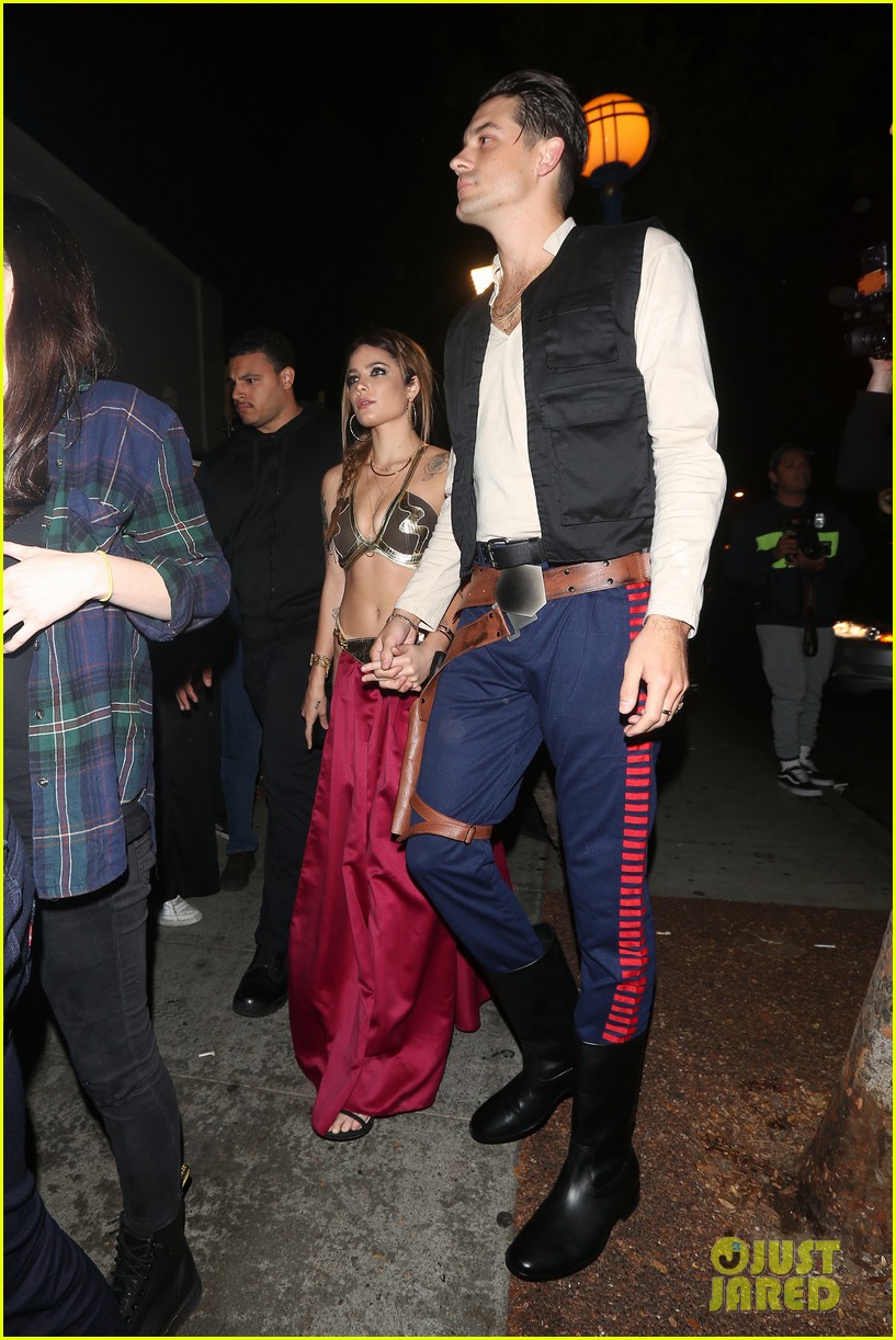 halsey and g eazy channel princess leia and han solo for kendall jenners halloween party 07