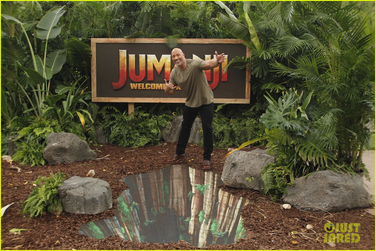 dwayne johnson nick jonas promote jumanji welcome to the jungle in hawaii 29