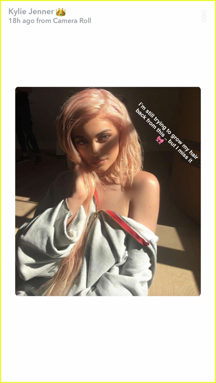 pregnant kylie jenner hints at babys gender in new snapchats 03