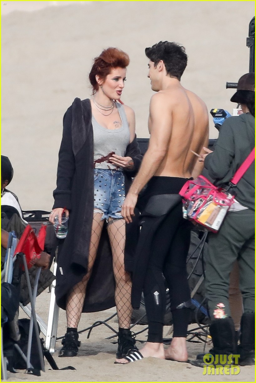 bella thorne hits the beach with shirtless carter jenkins famous in love 10