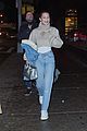bella hadid steps into 90s with denim outfit 05