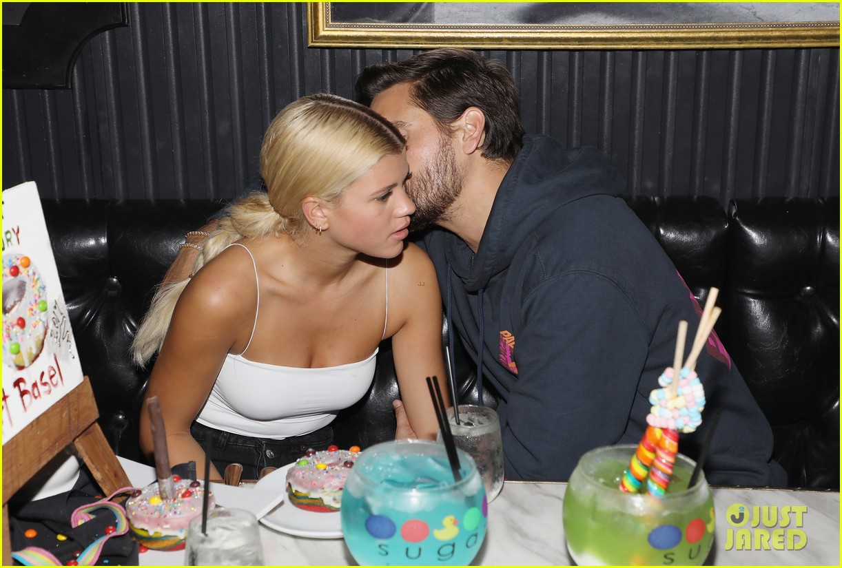 scott disick sofia richie kiss for the cameras at art basel 36