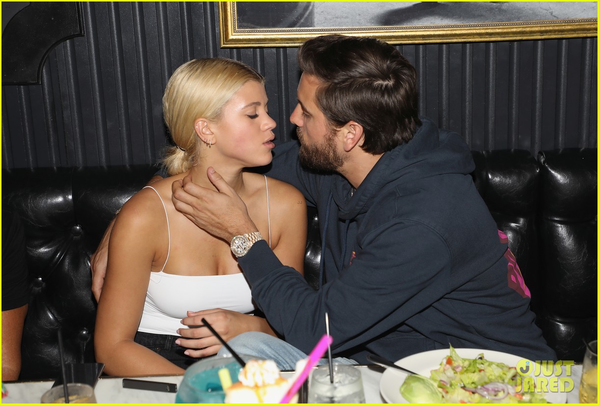 scott disick sofia richie kiss for the cameras at art basel 37