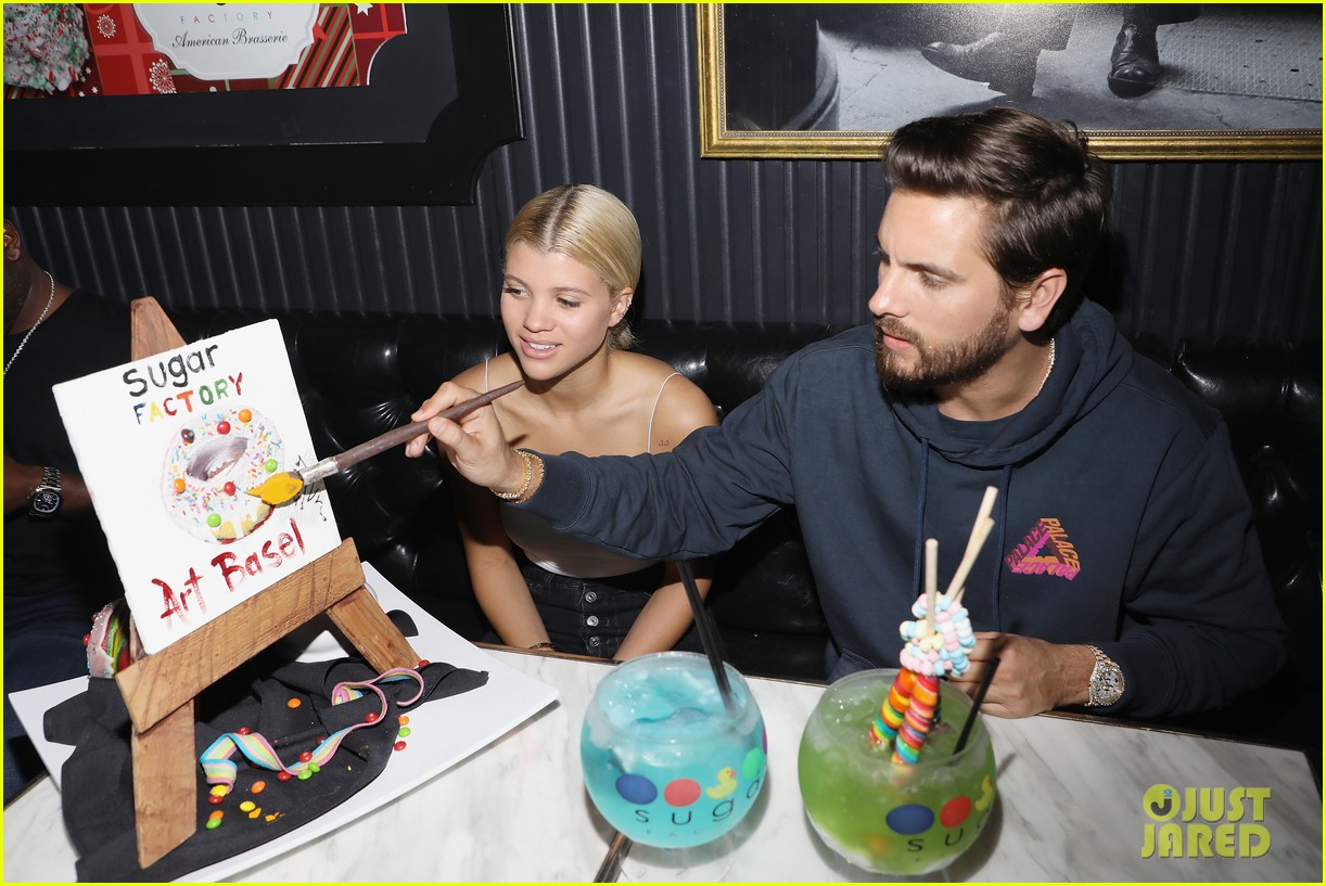 scott disick sofia richie kiss for the cameras at art basel 38