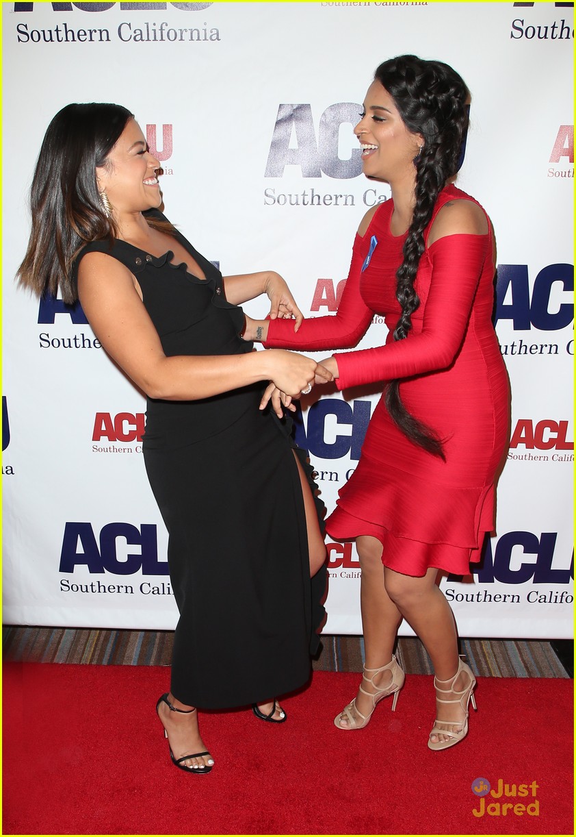 gina rodriguez lilly singh aclu benefit event 11