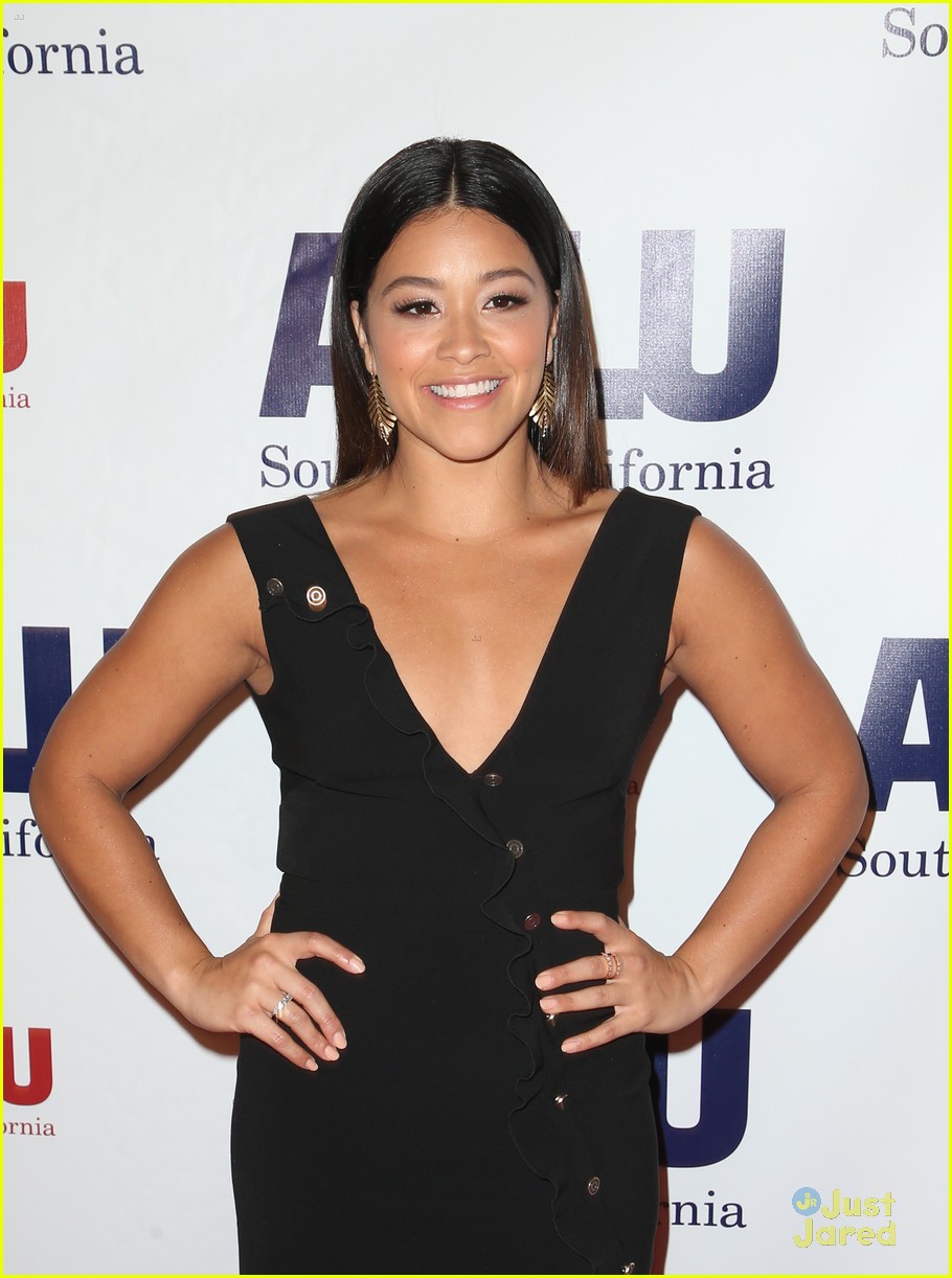gina rodriguez lilly singh aclu benefit event 13