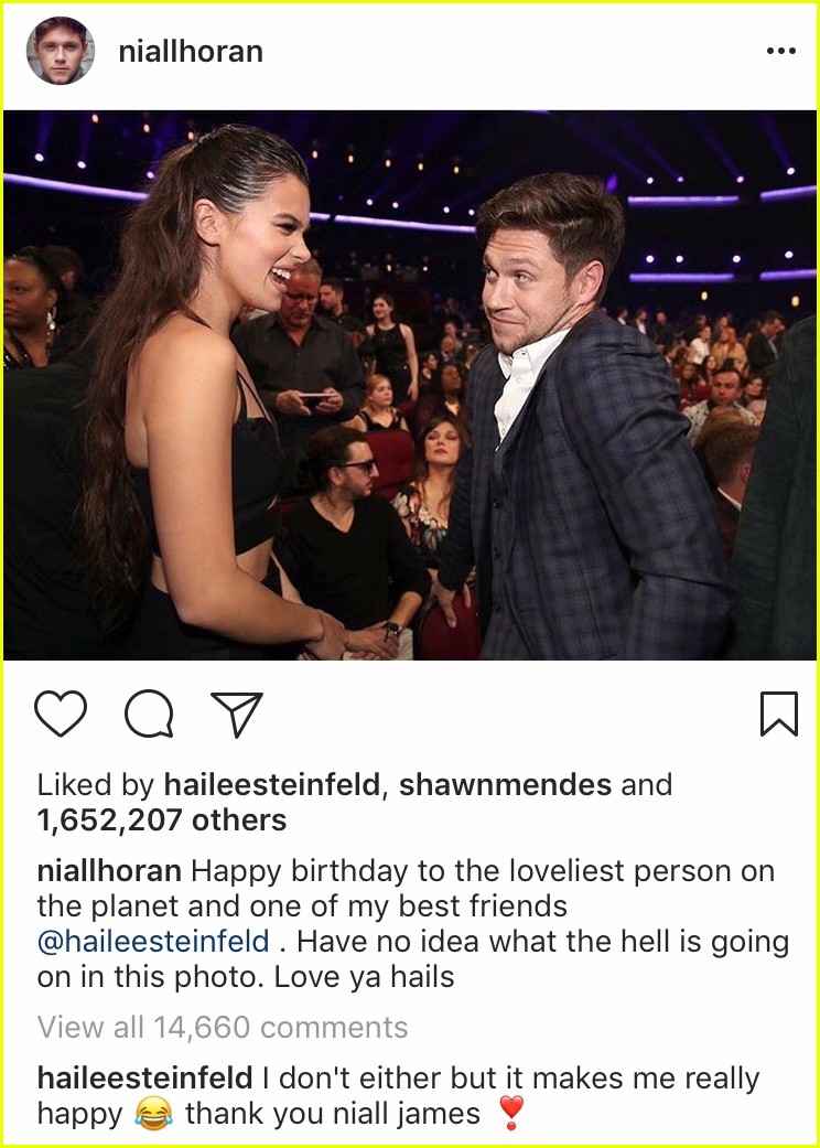niall horan calls hailee steinfeld the loveliest person on the planet2 02