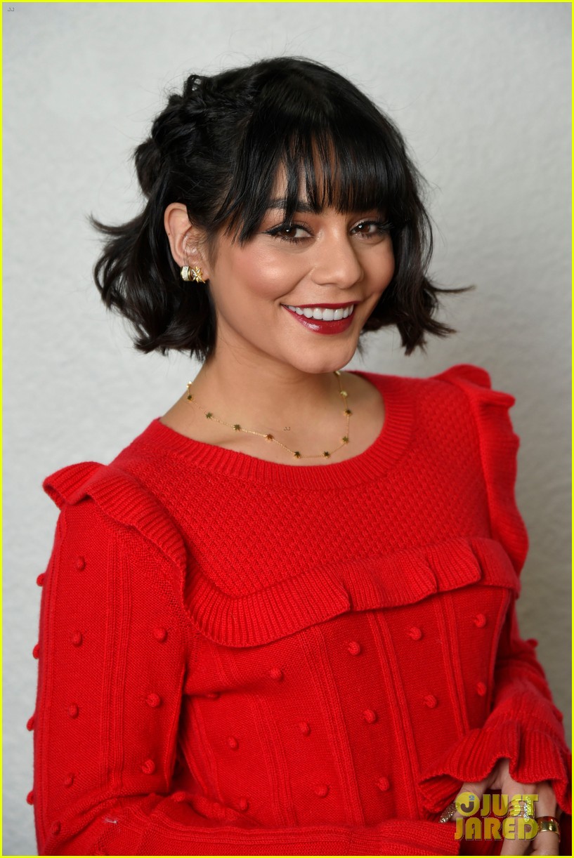 vanessa hudgens shows off new holiday look with joicos hair shake 28