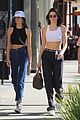 kendall jenner and kaia gerber rock crop tops while shopping 01