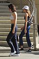kendall jenner and kaia gerber rock crop tops while shopping 02