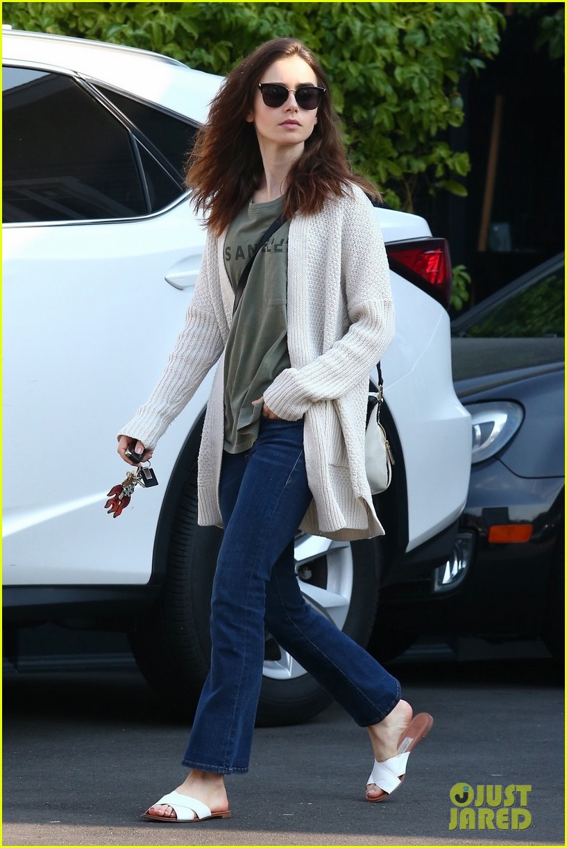 lily collins is off to the countryside for the holidays 01