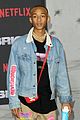jaden smith supports his dad will at the premiere of bright 09