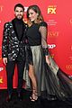 darren criss gets support from mia swier and lea michele at versace premiere 01