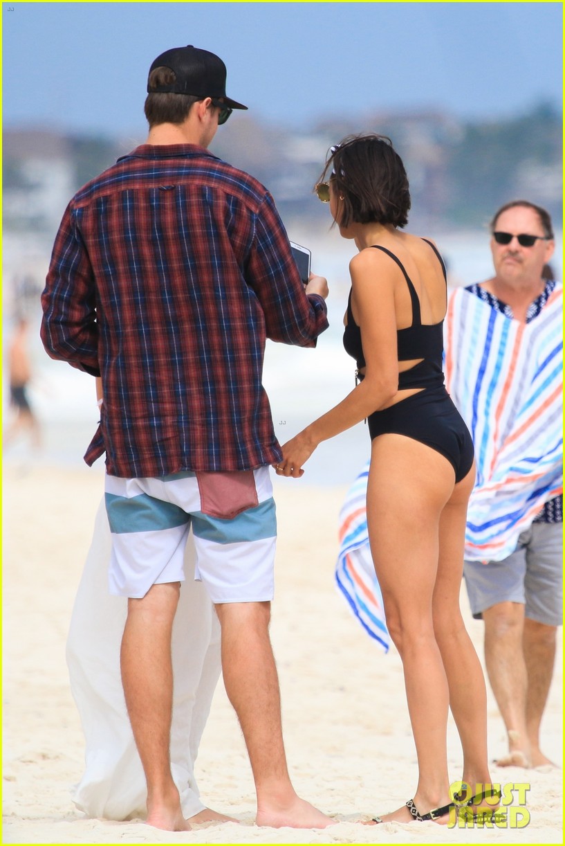 nina dobrev wears a swimsuit with zippers 21