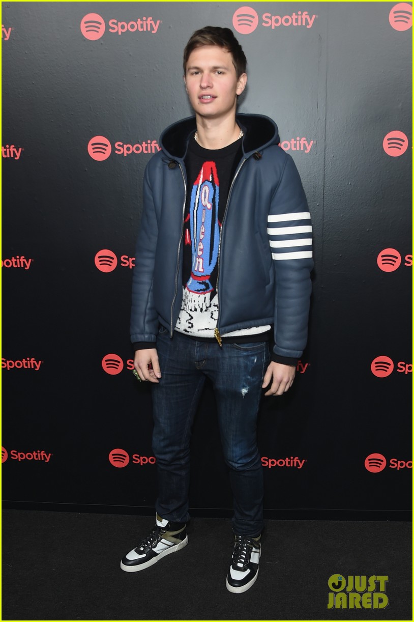 ansel elgort khalid alessia cara and more attend spotifys nest new artist party 19