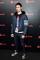 ansel elgort khalid alessia cara and more attend spotifys nest new artist party 20