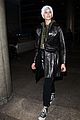 kaia gerber arrives in la in a new york beanie following paris fashion week 04