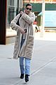 bella hadid rocks furry beige coat for latest nyc outing 07