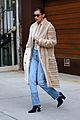 bella hadid rocks furry beige coat for latest nyc outing 09