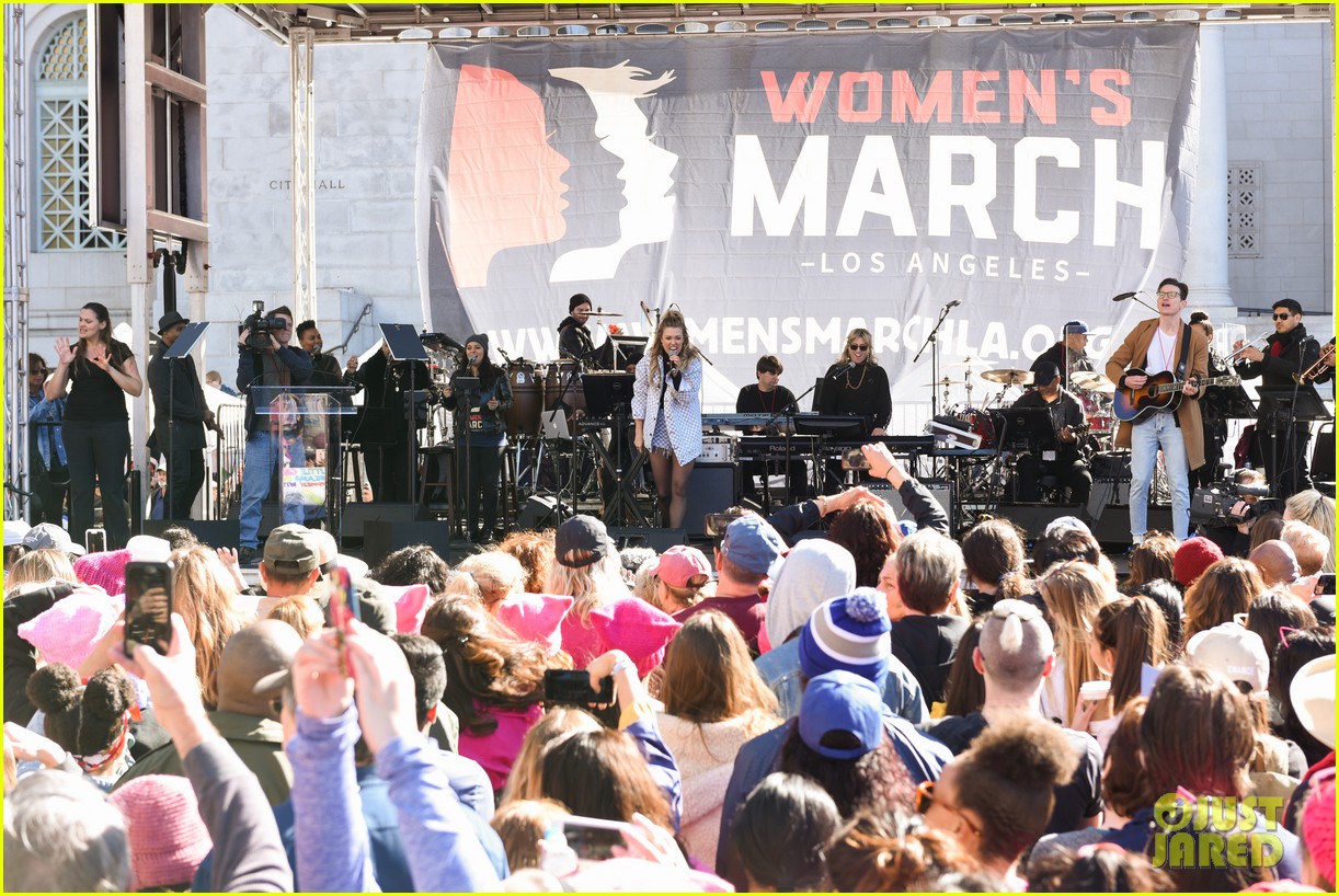 paris jackson sarah hyland attend la womens march 2018 13