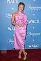 melissa benoist waco rachel talk premiere pink dress 10