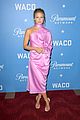 melissa benoist waco rachel talk premiere pink dress 12